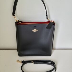 Coach Black and Gold Shoulder Bag